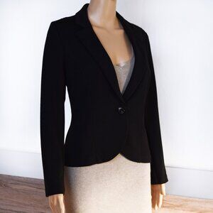 AGB Black Blazer Jacket with Lace Back